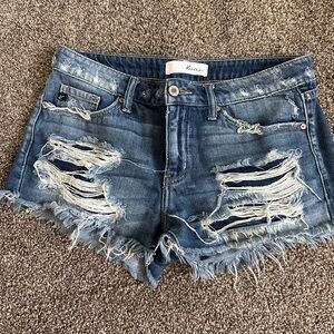 Kancan Size M(26/27) distressed denim